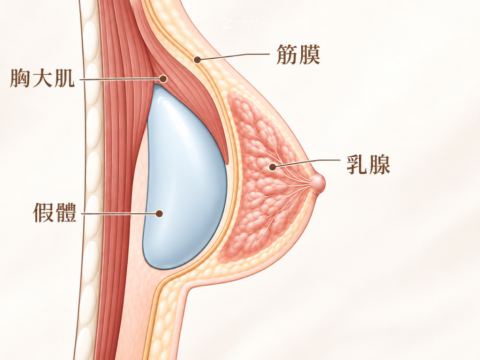 選擇植入層次 依乳房組織厚度、胸廓條件與預期胸型，評估乳腺下、胸大肌下或其他合適的植入方式